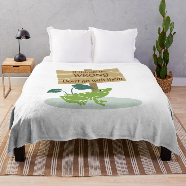 Item preview, If Things Go Wrong Don't Go With Them - Frog & Sign designed and sold by BuyMe1.