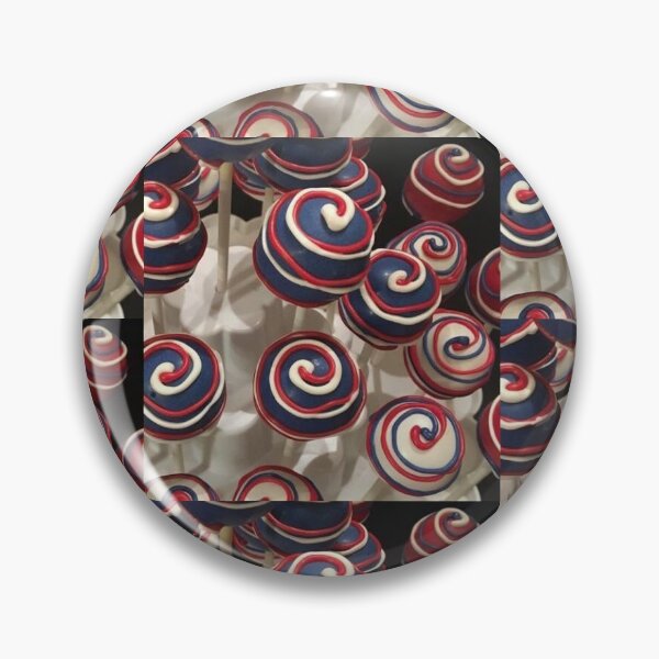 Item preview, Red White & Blue swirl cakepops  designed and sold by Cakepops123.