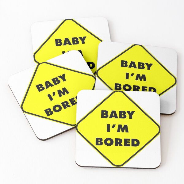 Item preview, Baby I'm Bored Car Sticker designed and sold by Happeh.