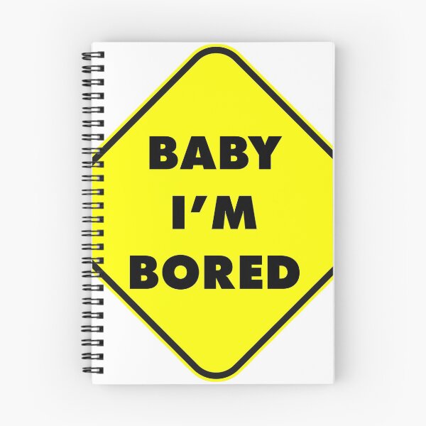 Item preview, Baby I'm Bored Car Sticker designed and sold by Happeh.