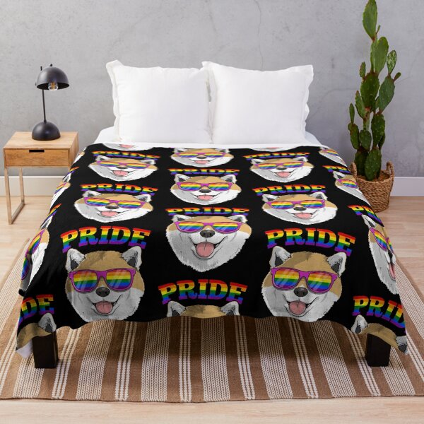 Item preview, Gay Pride Shiba Inu Dog LGBT Rainbow Sunglasses designed and sold by fatamyfan1.