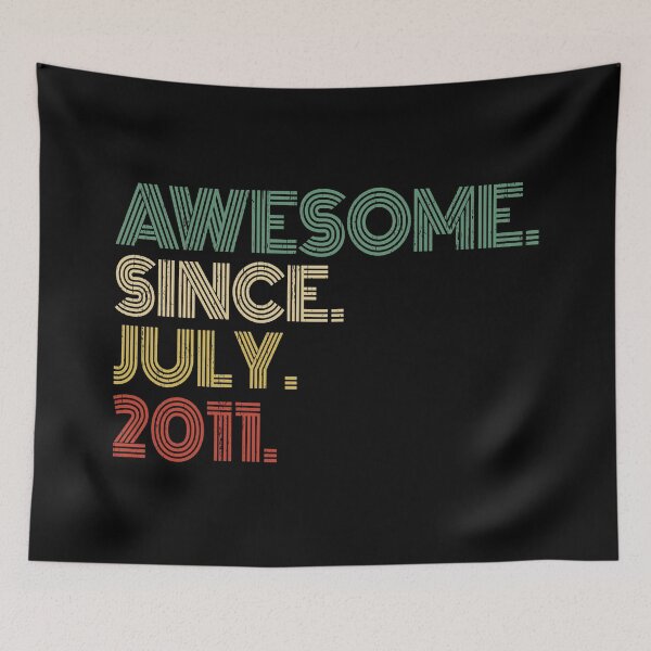 Item preview, Awesome Since July 2011 9th Birthday Gift 9 Years Old Vintage July 2011 designed and sold by nana1099.