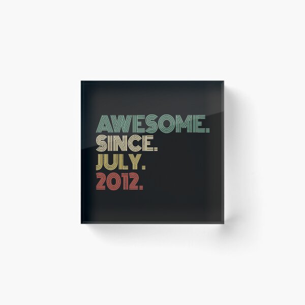 Item preview, Awesome Since July 2012 8th Birthday Gift 8 Years Old Vintage July 2012 designed and sold by nana1099.