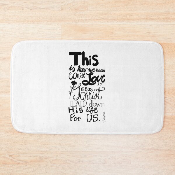 Item preview, 1 John 3:16 (black) designed and sold by ChandlerLasch.