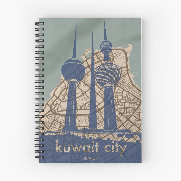 Item preview, Map + Silhouette | Kuwait City designed and sold by CPTVDesign.