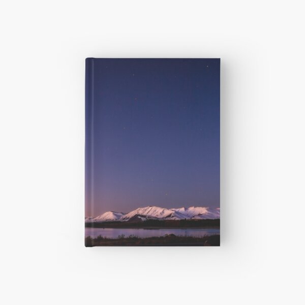 Lake Tekapo Sunset Stars Hardcover Journal