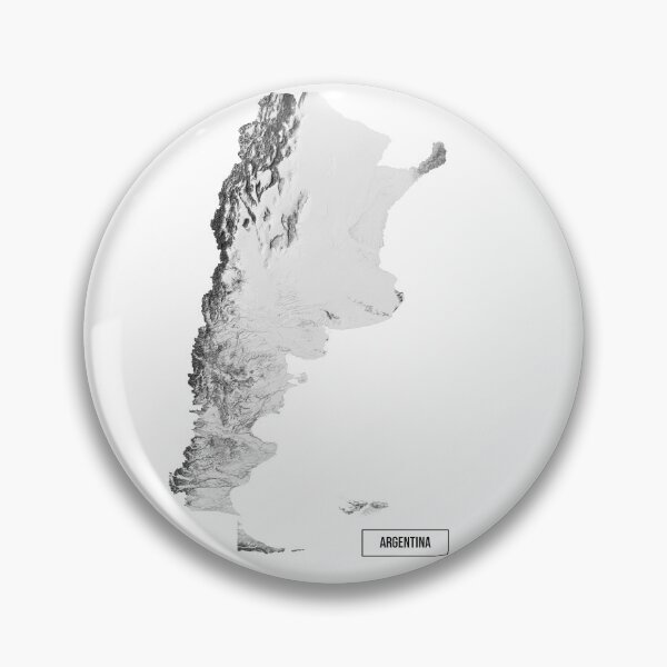 Item preview, Relief Map of Argentina designed and sold by ThinkAboutMaps.