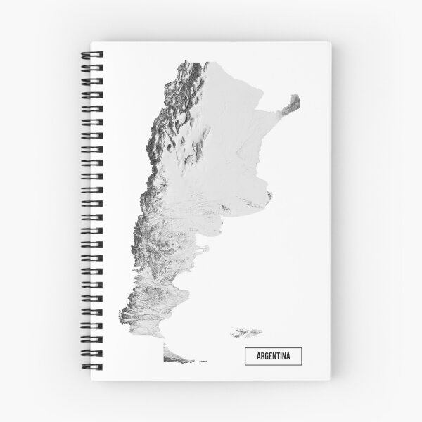 Item preview, Relief Map of Argentina designed and sold by ThinkAboutMaps.