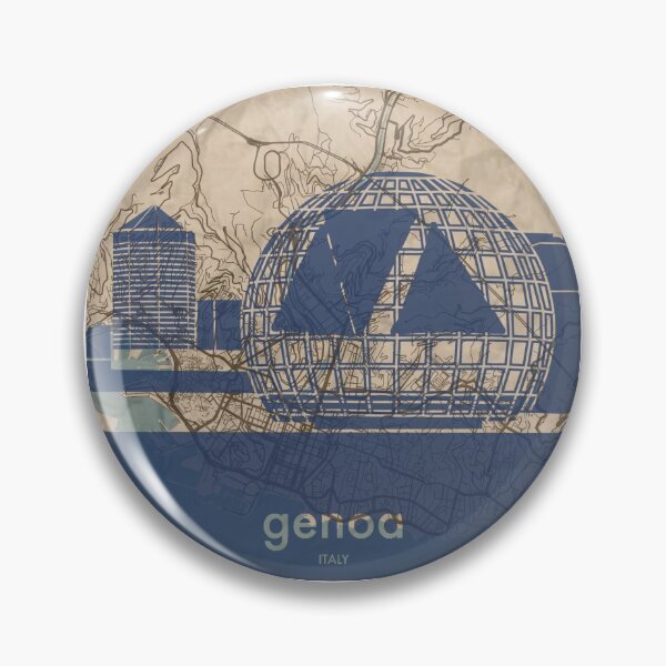 Item preview, Map + Silhouette | Genoa designed and sold by CPTVDesign.