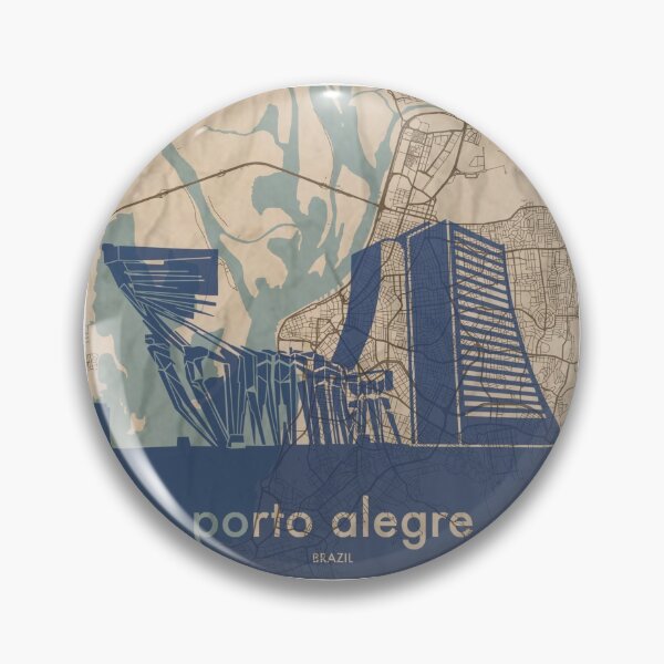 Item preview, Map + Silhouette | Porto Alegre designed and sold by CPTVDesign.