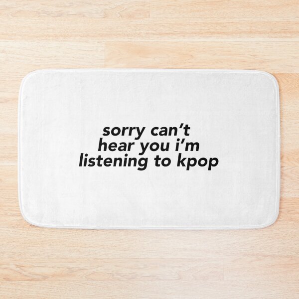 Item preview, sorry cant hear you i'm listening to kpop meme sticker designed and sold by jothestickerlover.