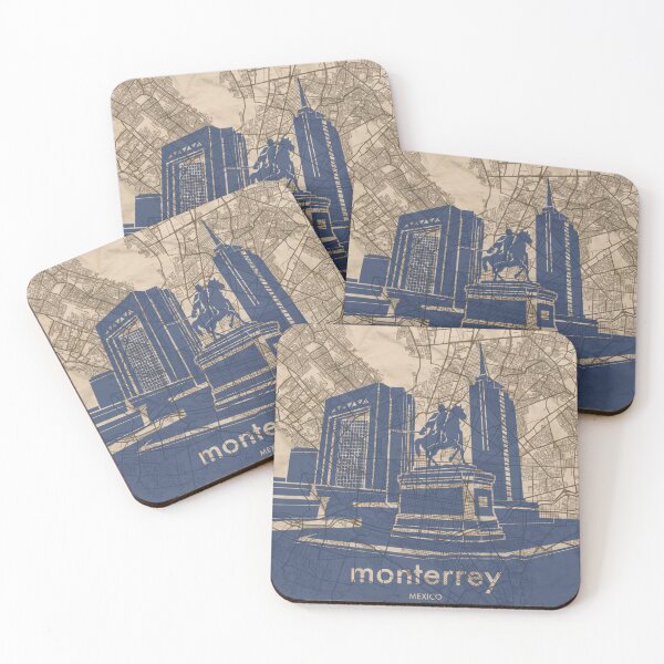 Item preview, Map + Silhouette | Monterrey designed and sold by CPTVDesign.