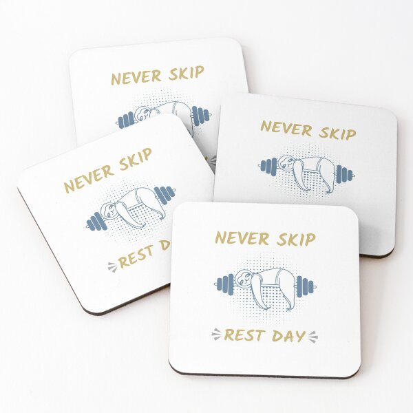 Item preview, Never Skip Rest Day - Sloth Gym Lover designed and sold by justinf24.