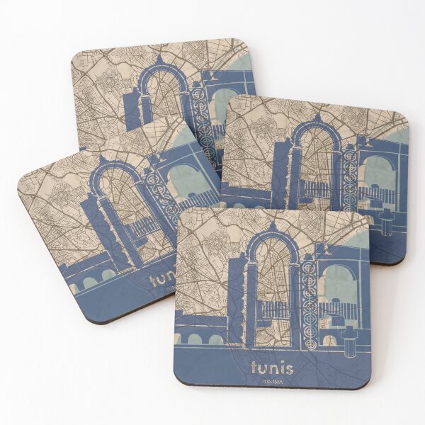 Item preview, Map + Silhouette | Tunis designed and sold by CPTVDesign.