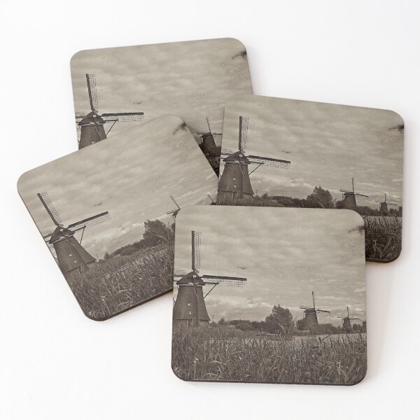 Item preview, Row of Windmills, B & W designed and sold by Andrew Felton.