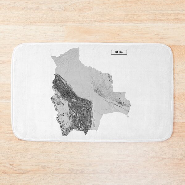 Item preview, Relief Map of Bolivia designed and sold by ThinkAboutMaps.
