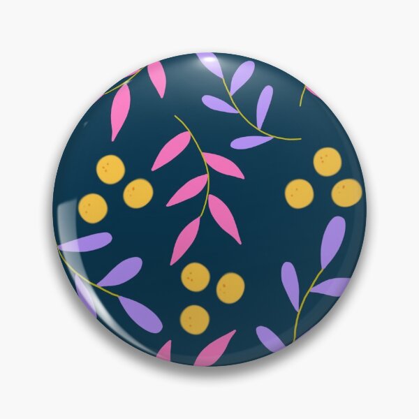 Item preview, Abstract Spring / Summer Florals with Lemons / Oranges Pink & Purple with - Deep Jungle background   designed and sold by Breece.