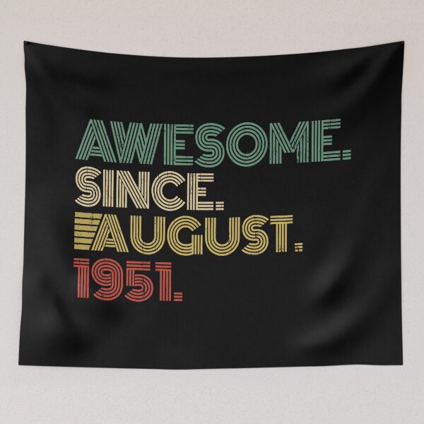 Item preview, Awesome Since August 1951 69th Birthday Gift 69 Years Old Vintage August 1951 designed and sold by nana1099.