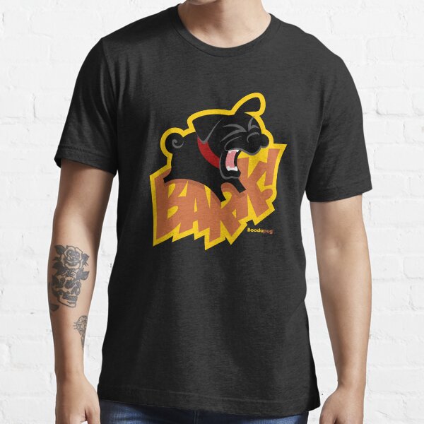 Black Pug BARK! Essential T-Shirt