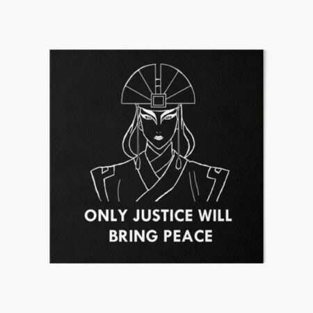 Artikel-Vorschau von  Ich habe dieses Shirt aus einem Zitat von Avatar Kyoshi erstellt. Das Mantra "Keine Gerechtigkeit, designt und verkauft von almostart.