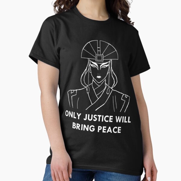 Item preview, Avatar Kyoshi - Only Justice Will Bring Peace (White Print) designed and sold by almostart.