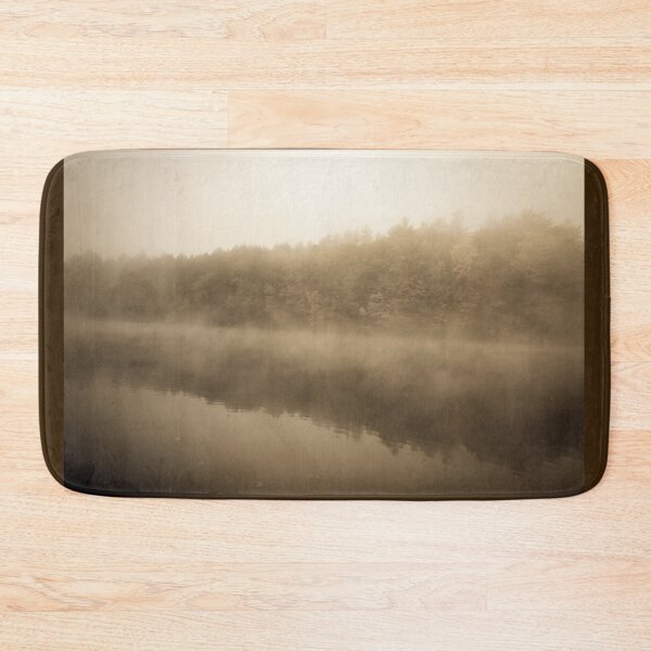 Item preview, Monochrome Early morning fog just above the water level of Connecticut River designed and sold by Brian Scantlebury.