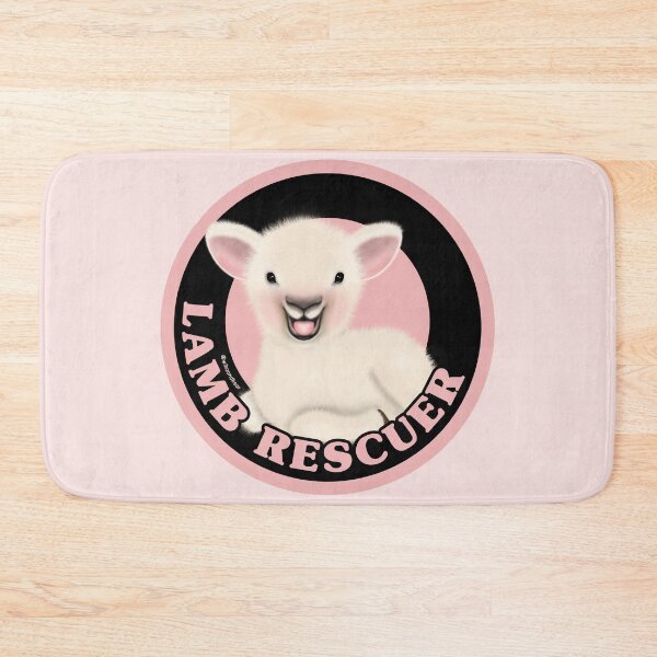 Item preview, LAMB RESCUER SHEEP VEGAN ANIMAL RIGHTS designed and sold by wiboandbear.