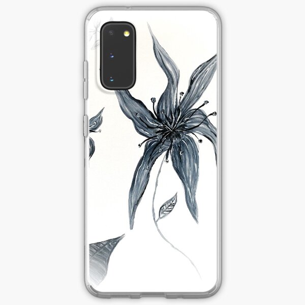 Monochrome Flower Samsung Galaxy Soft Case