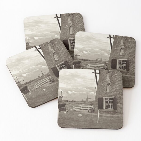 Item preview, Bike leaning against Windmill, B & W designed and sold by Andrew Felton.