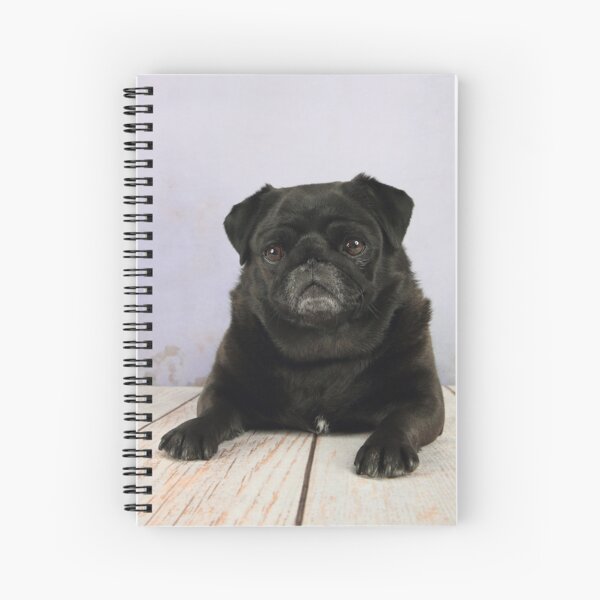 Pug negro Cuaderno de espiral