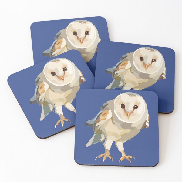 Item preview, Barn Owl Crouching Illustration designed and sold by MariaWorkman.