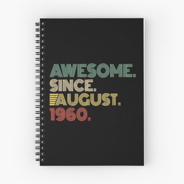Item preview, Awesome Since August 1960 60th Birthday Gift 60 Years Old Vintage August 1960 designed and sold by nana1099.