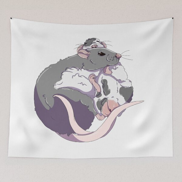 Item preview, Cute Cuddling Rats designed and sold by Kai K.
