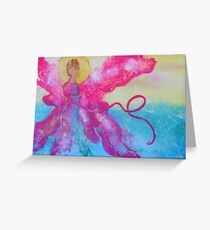 Breast Cancer Angel Greeting Card