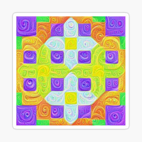 Item preview, #DeepDream Color Squares Visual Areas 5x5K v1448291932 designed and sold by blackhalt.