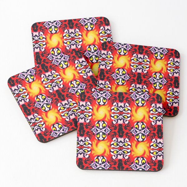 Item preview, Tribal art Flame red patterned design cartoon designed and sold by Julieford.
