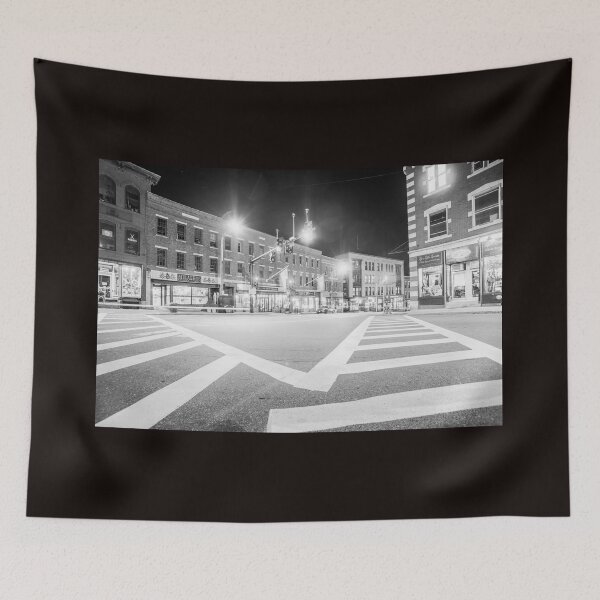 Item preview, Street level scene strong leading street markings, designed and sold by Brian Scantlebury.