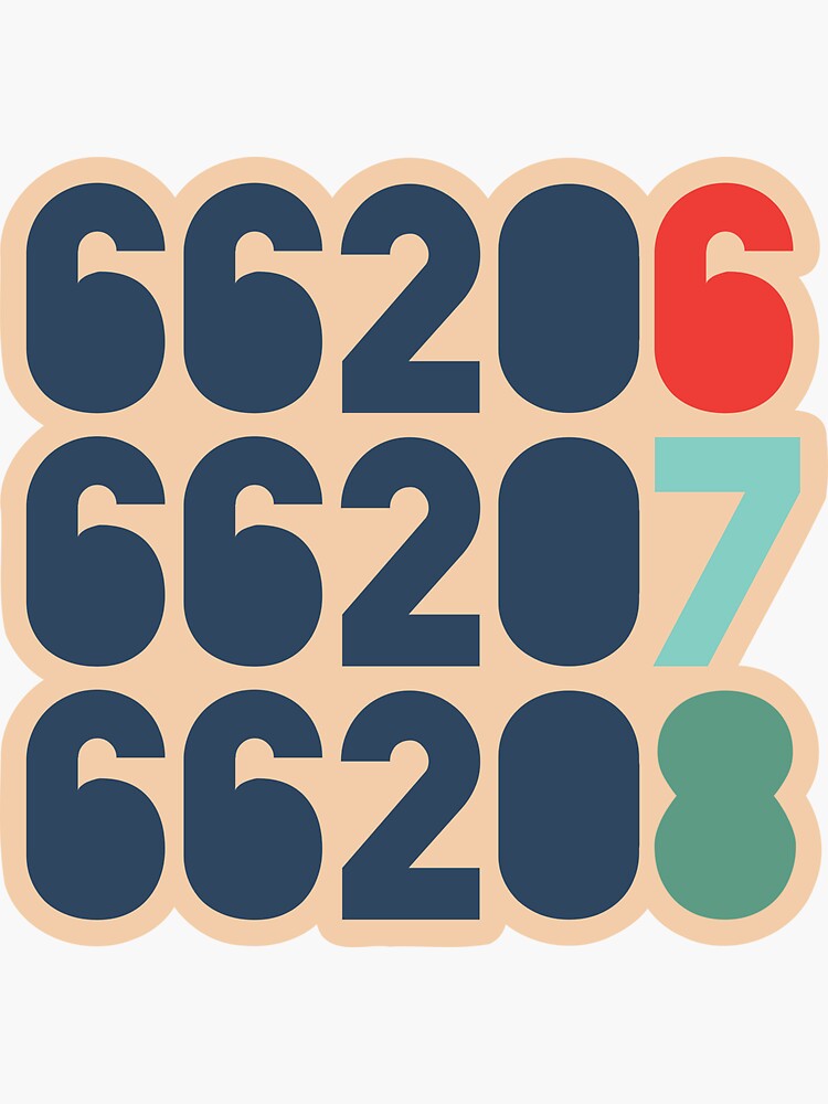 "Johnson County Zip Codes" Sticker for Sale by jonahgirs Redbubble