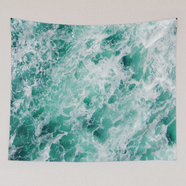 Item preview, Ocean Sea Waves Blue Green Turquoise   designed and sold by JustLivinLife.