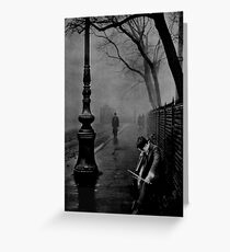 the busker Greeting Card