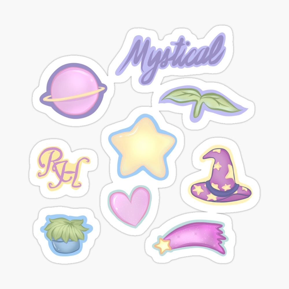 Roblox Royale High Mystical Sticker Pack Greeting Card By Jessicaramel Redbubble - roblox how to get free coins in royale high