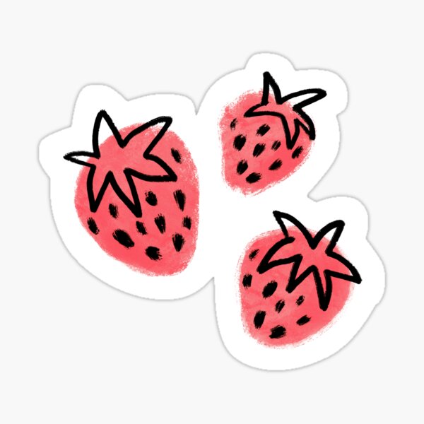 Strawberry Pattern Sticker