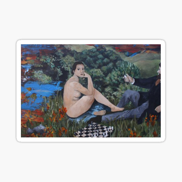Abstract Mansplanation-Woman Sticker
