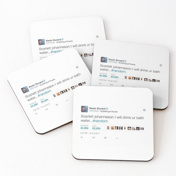 Item preview, Scarlett Johanneson- Kevin Durant Funny Tweets designed and sold by shopteho.