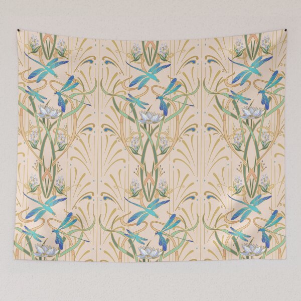 Item preview, Art Nouveau Dragonflies Pattern | Blush designed and sold by L Diane Johnson.