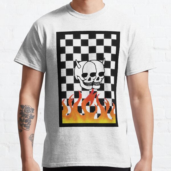 checkered flame shirt