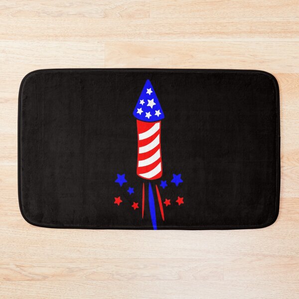 Item preview, Firecracker Burst Fireworks Celebration USA Flag Style Rocket designed and sold by pcreations.