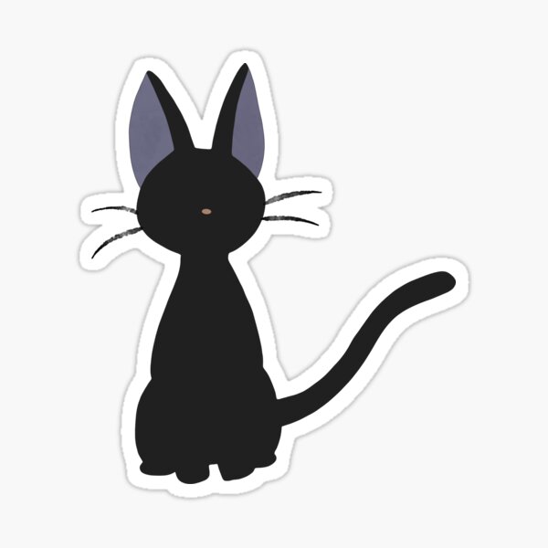 Kiki’s Delivery Service Movie Art: Jiji the Black Cat (3) Sticker