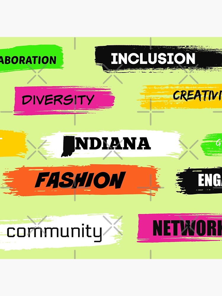 Words Print- Diversity-Inclusion- Indiana Fashion by Matlgirl