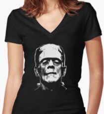 Frankenstein Women's Fitted V-Neck T-Shirt